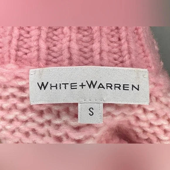 White + Warren Size S Cashmere/Wool-Silk Blend Colorful Striped Women's Sweater - Picture 10 of 11